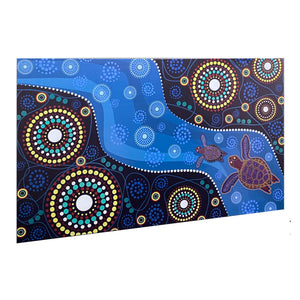 1000W UV Printed ZIGBEE Smart Panel Heater - Aboriginal Art Side