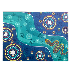 500W UV Printed ZIGBEE Smart Panel Heater-Aboriginal Art