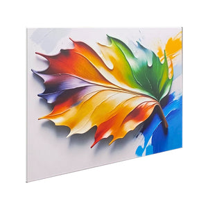 500W UV Printed ZIGBEE Smart Panel Heater-Abstract Leaf Art Side