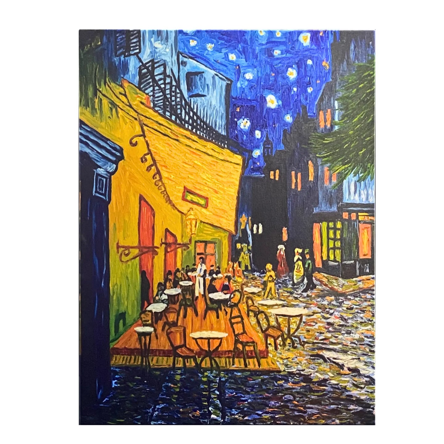 500W UV Printed ZIGBEE Smart Panel Heater-Cafe Terrace at Night by Vincent Van Gogh Front