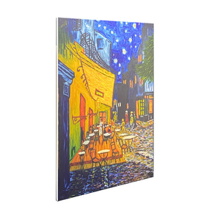 500W UV Printed ZIGBEE Smart Panel Heater-Cafe Terrace at Night by Vincent Van Gogh Side