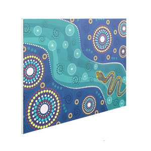 500W UV Printed ZIGBEE Smart Panel Heater - Aboriginal Art Side