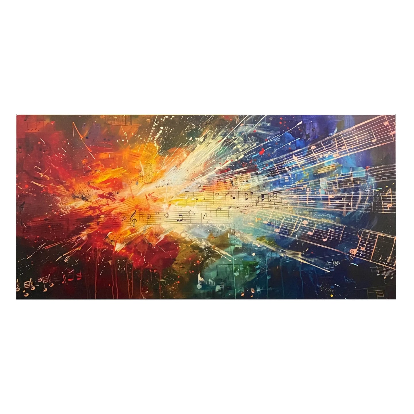 800W UV Printed ZIGBEE Smart Panel Heater-Dynamic Colour Burst Front