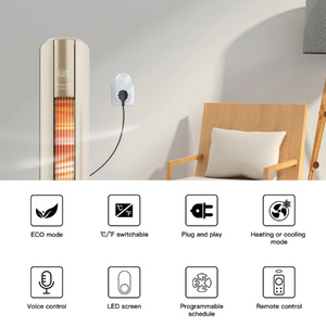 LED Plugin Thermostat Standard and WiFi Heater