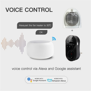 LED Plugin WiFi Thermostat Voice Control