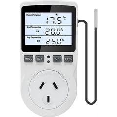 10A Digital Plug-In Temperature Controller with 3m Probe – Thermostat