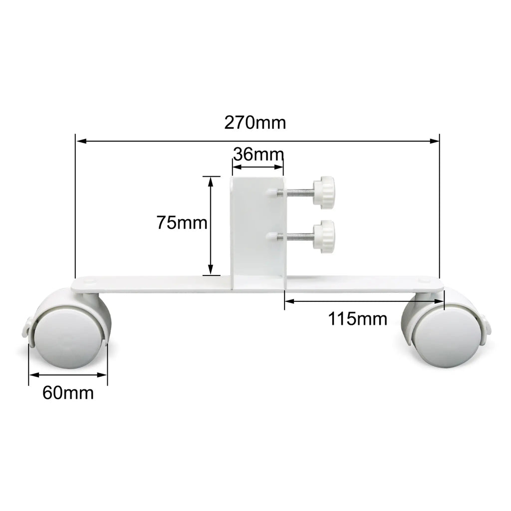Portable Wheel Feet Dimensions for A F Series Panels