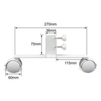 Portable Wheel Feet Dimensions for A F Series Panels