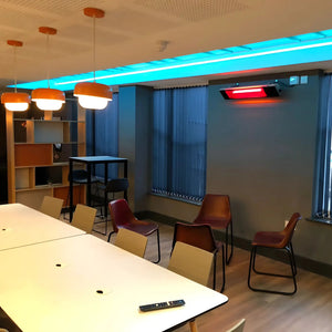 Thermisia 1200W Ruby Ceramic Outdoor Heater Office Install