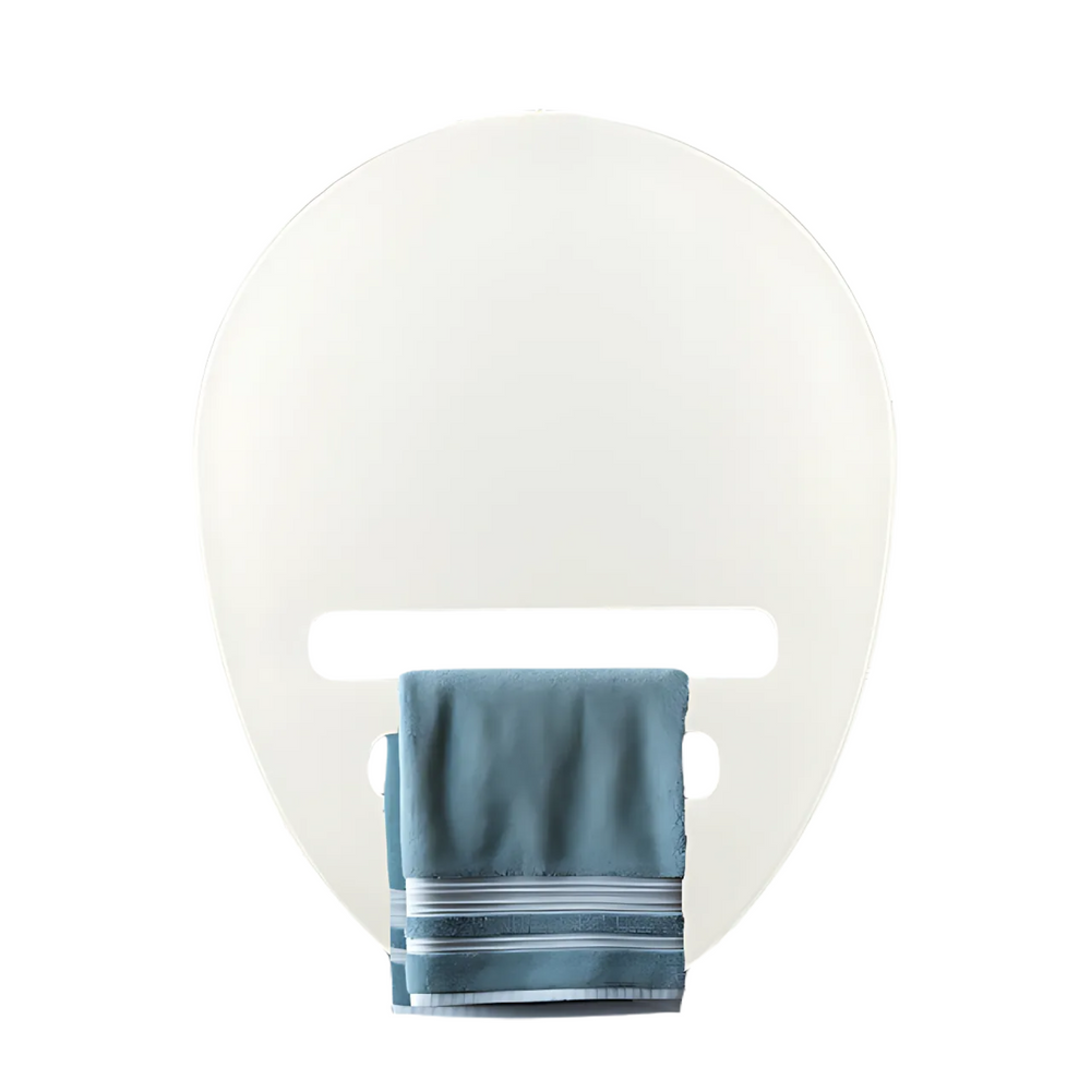 250W Oval Glass Heated Towel Rail – Bathroom (White or Grey Finish)