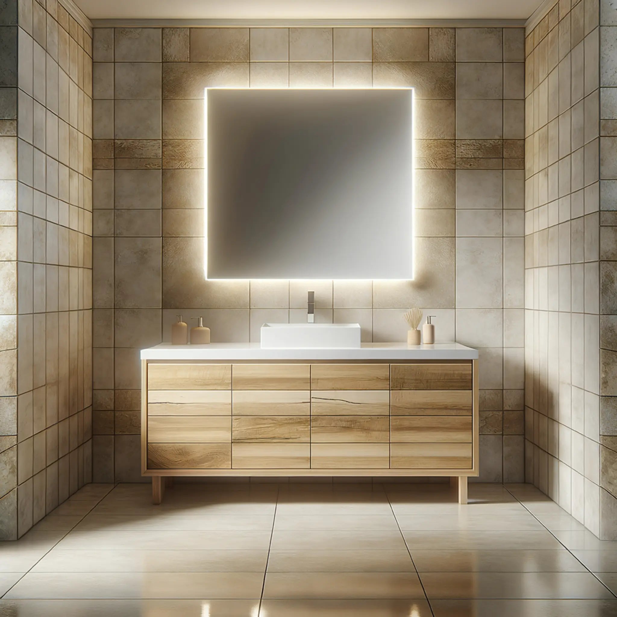 Thermisia 350W FIR LED Mirror Heater Wall Mounted Feature