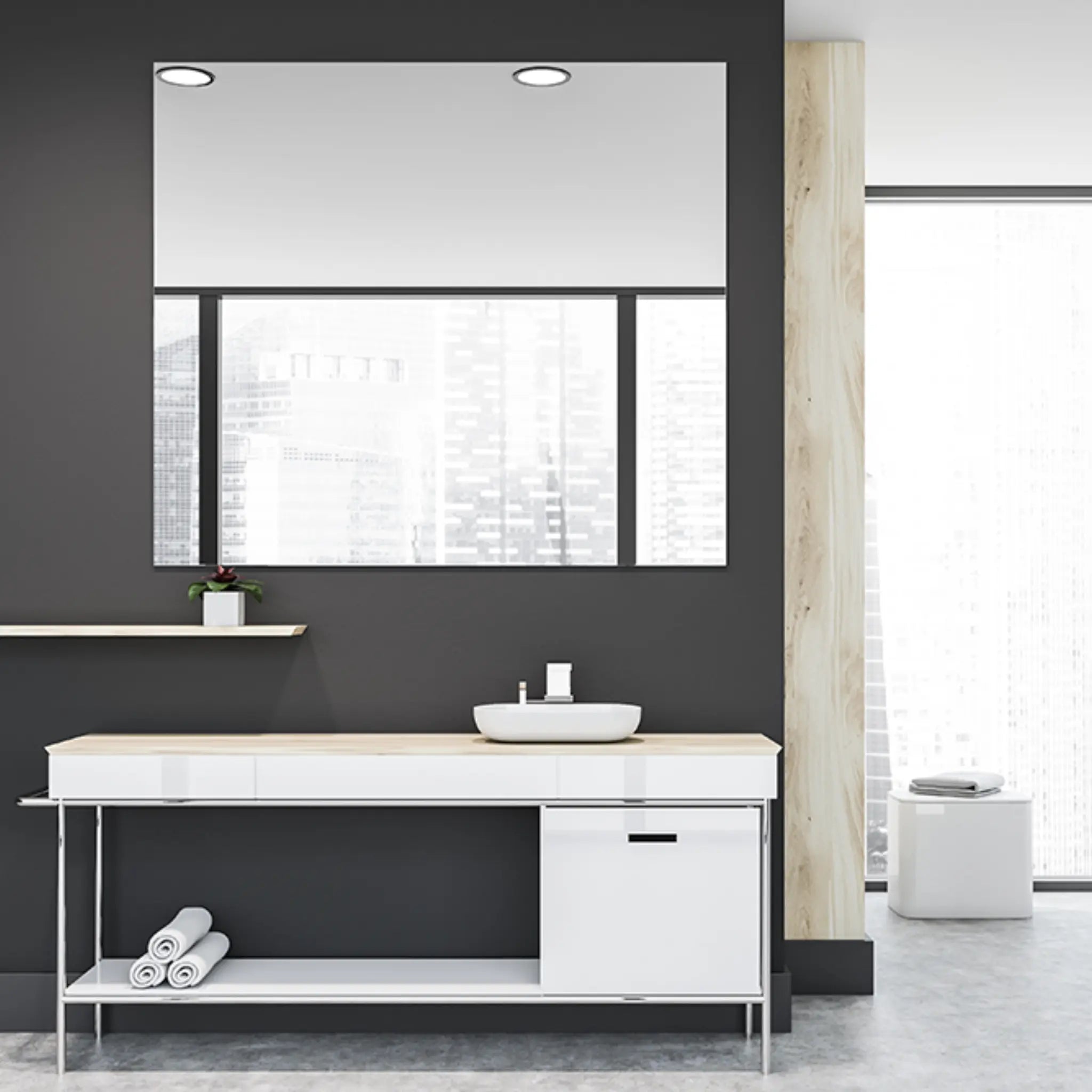 Thermisia 500W Square Mirror Heater