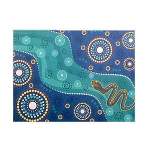 Thermisia 500W UV Printed FIR Aluminium Panel Heater-Aboriginal Art Front