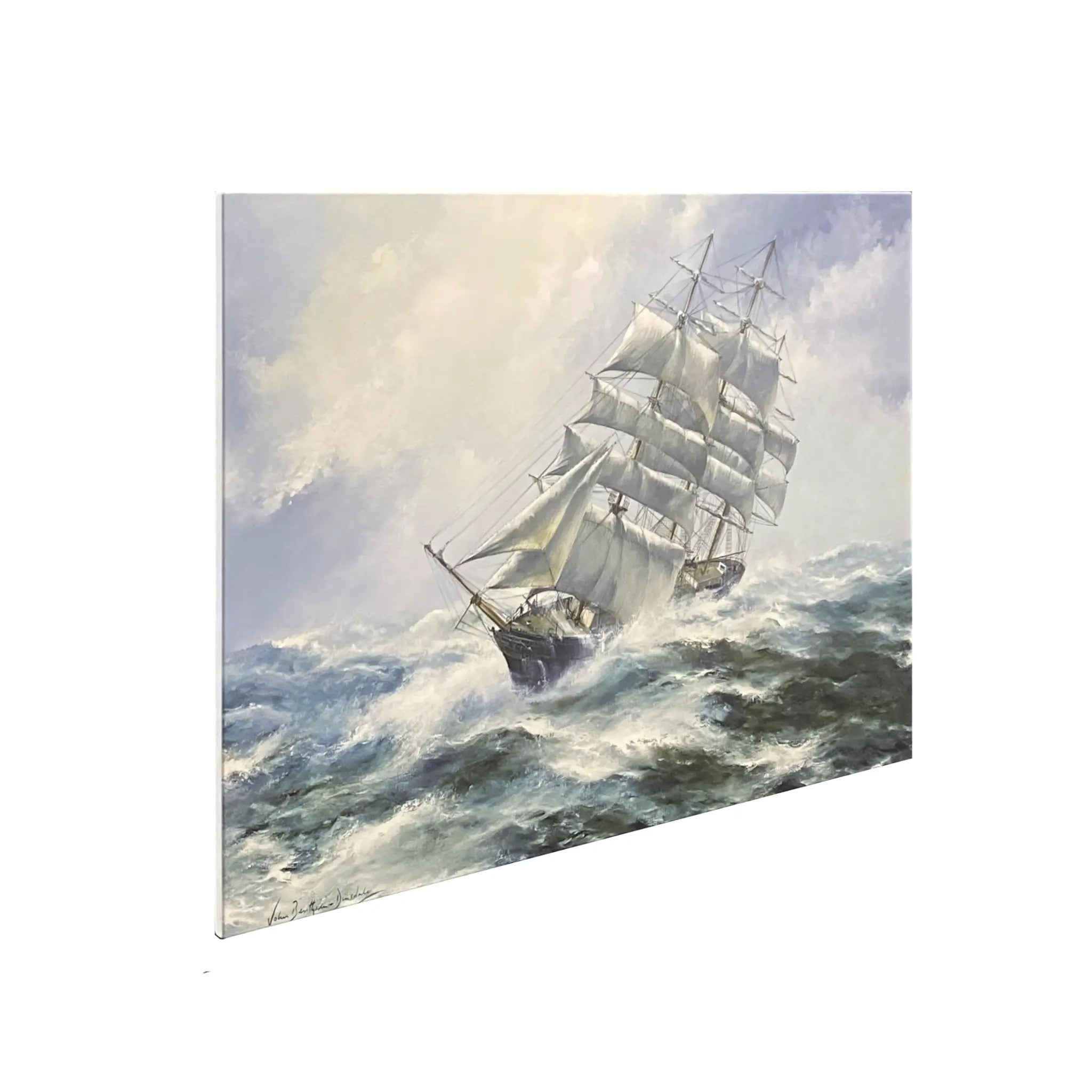 Thermisia 500W UV Printed FIR Aluminium Panel Heater-JohnBentham-DinsdaleMaritimePaintingSide