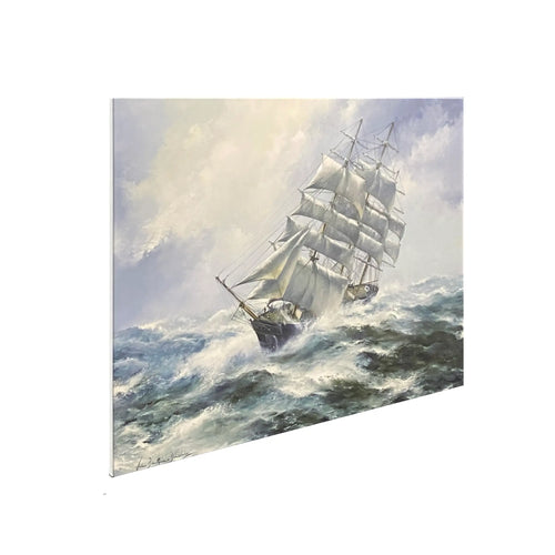 Thermisia 500W UV Printed FIR Aluminium Panel Heater-JohnBentham-DinsdaleMaritimePaintingSide
