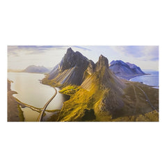 800W UV Printed Far Infrared Designer Aluminium Panel Heater - Eystrahorn Mountain