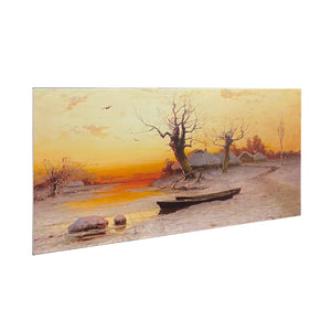 Thermisia 800W UV Printed FIR Aluminium Panel Heater-Winter Landscape Side